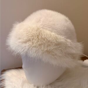 Winter White Fur Hat